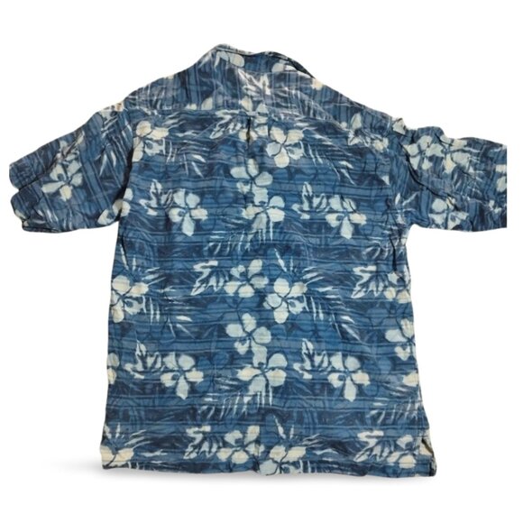 Columbia Sportswear Men's GRT Button-Up Shirt L Blue Floral Print Casual Hiking - Picture 2 of 10